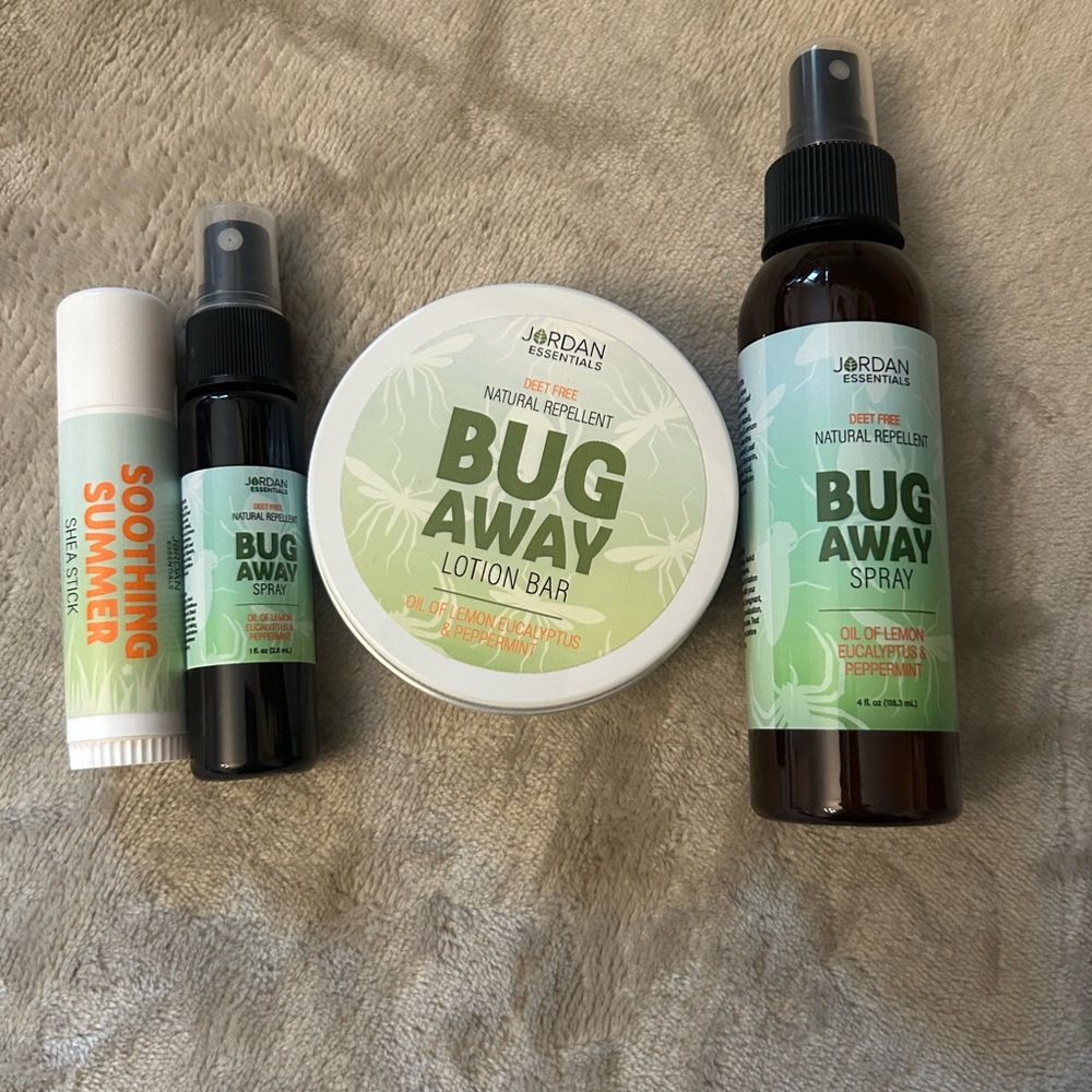Essentials Bug Away Natural Repellent Spray & Lotion Bar - Green